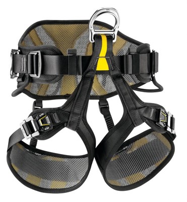 PETZL Привязь страховочная AVAO Sit Fast C079BA02 (чёрный с жёлтым,  Размер: 2) C079BA02 - фото 4923